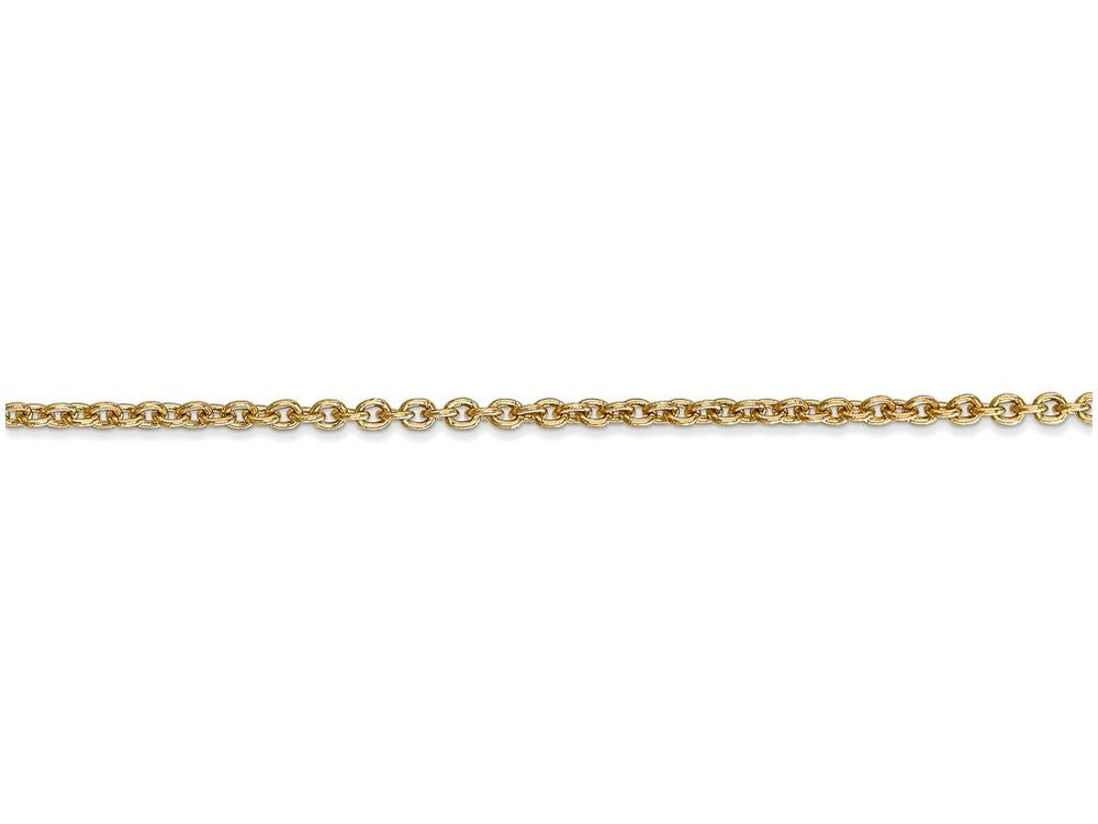 FJC Finejewelers 18 Inch 14k Yellow Gold 2.2mm Solid Polished Cable Chain Necklace
