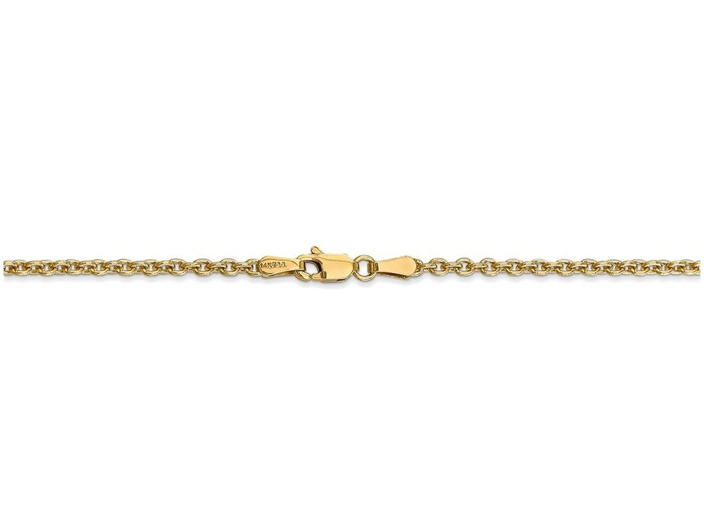 FJC Finejewelers 18 Inch 14k Yellow Gold 2.2mm Solid Polished Cable Chain Necklace