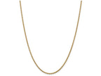 FJC Finejewelers 9 Inch 14k Yellow Gold 2.2mm Solid Polished Cable Chain Ankle Bracelet (Smaller Ankles)