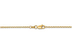 FJC Finejewelers 18 Inch 14k Yellow Gold 1.3mm Solid bright-cut Cable Chain Necklace