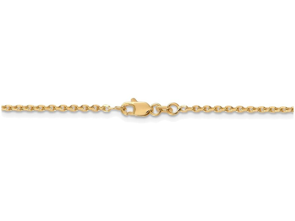 FJC Finejewelers 20 Inch 14k Yellow Gold 1.65mm Solid bright-cut Cable Chain Necklace