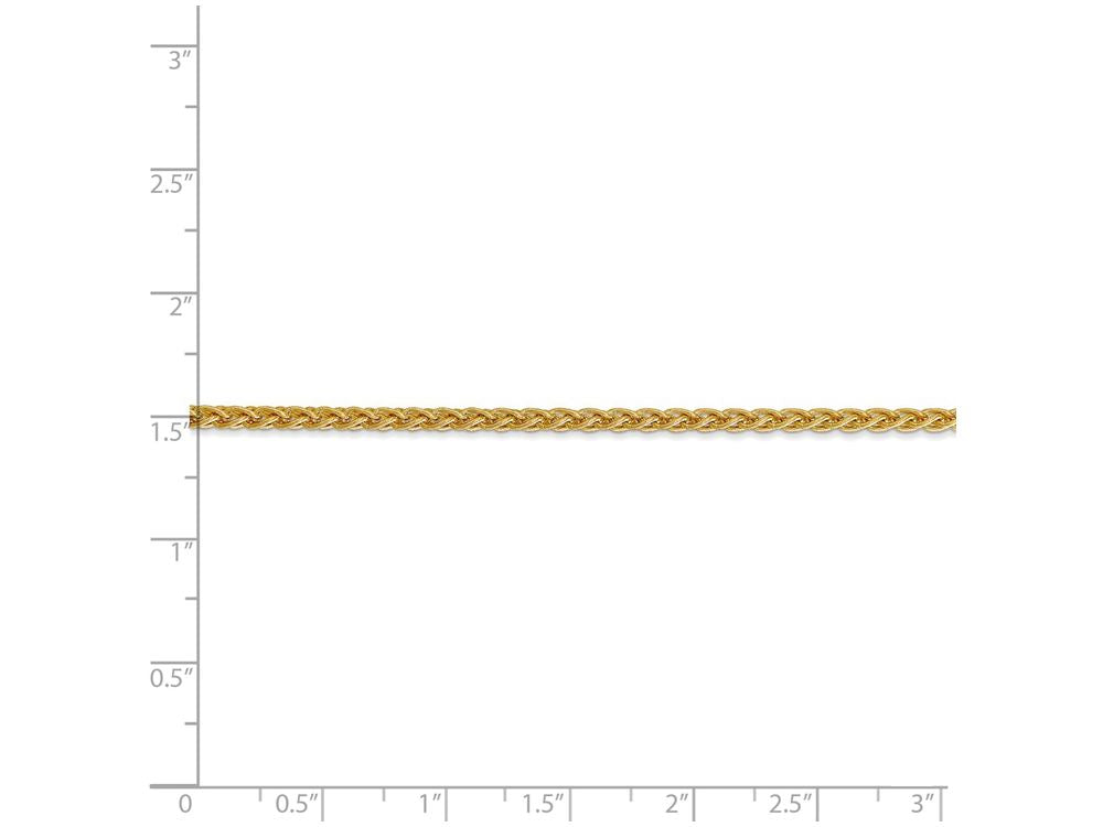 FJC Finejewelers 24 Inch 14k Yellow Gold 2.8mm Spiga Chain Necklace