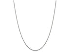 FJC Finejewelers 24 Inch 14k White Gold 1.3mm Solid bright-cut Cable Chain Necklace