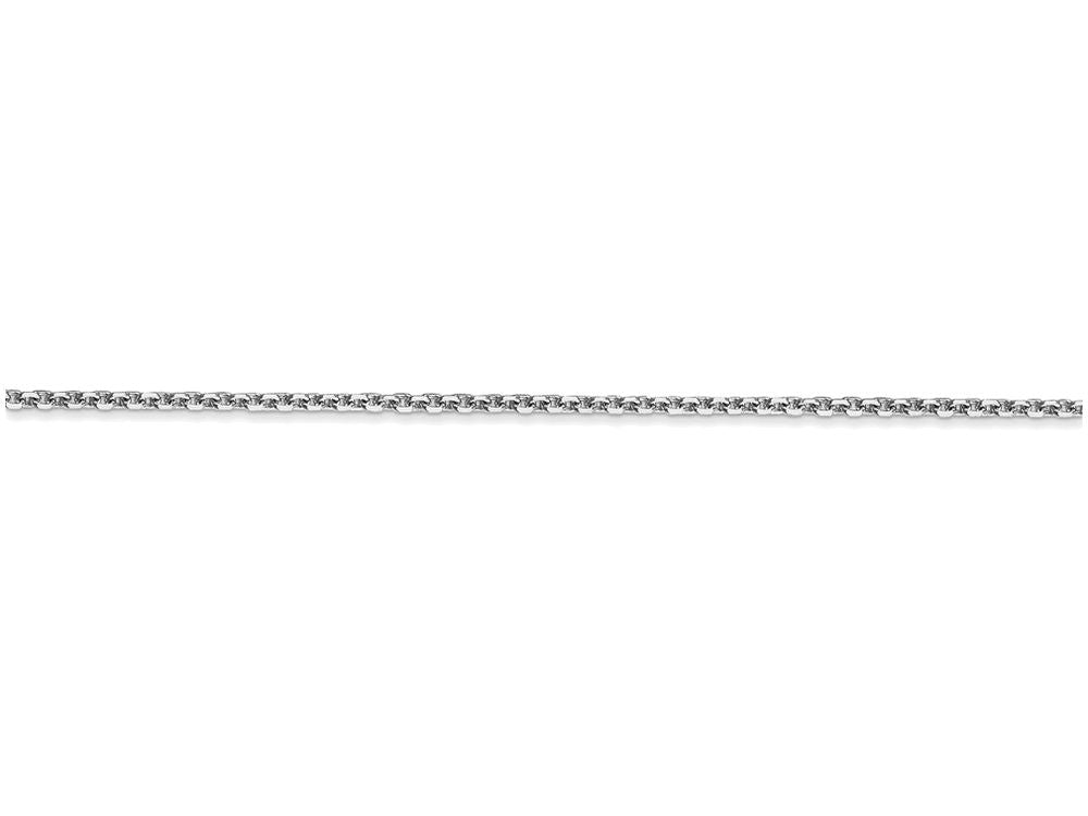 FJC Finejewelers 30 Inch 14k White Gold 1.3mm Solid bright-cut Cable Chain Necklace