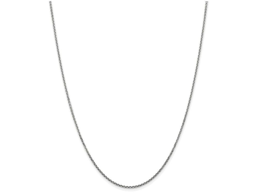 FJC Finejewelers 30 Inch 14k White Gold 1.3mm Solid bright-cut Cable Chain Necklace