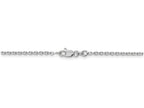 FJC Finejewelers 20 Inch 14k White Gold 1.65mm Solid bright-cut Cable Chain Necklace