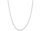 FJC Finejewelers 20 Inch 14k White Gold 1.65mm Solid bright-cut Cable Chain Necklace