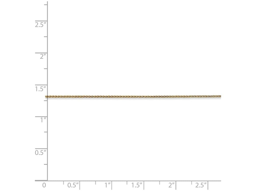 FJC Finejewelers 20 Inch 14k Yellow Gold bright-cut 0.65mm Spiga Chain Necklace