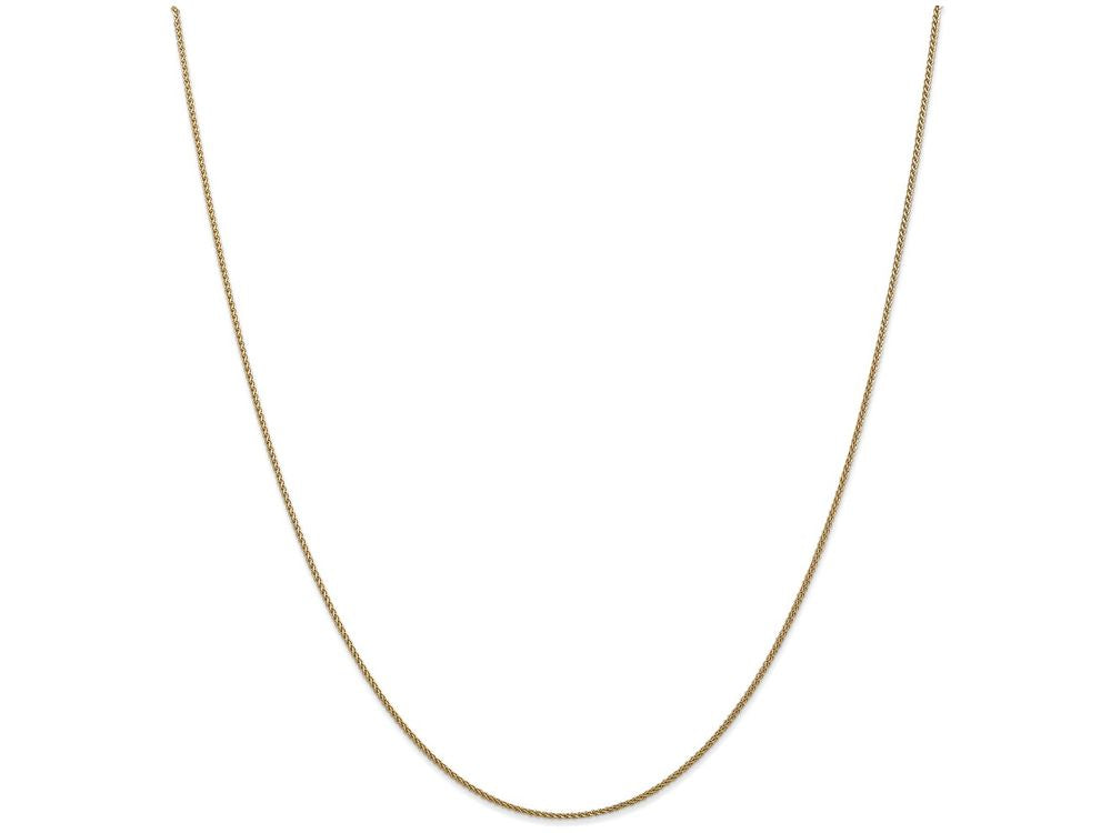 FJC Finejewelers 24 Inch 14k Yellow Gold 1mm Solid bright-cut Spiga Chain Necklace