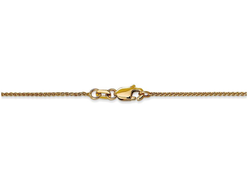 FJC Finejewelers 7 Inch 14k Yellow Gold 1mm Solid bright-cut Spiga Chain Bracelet