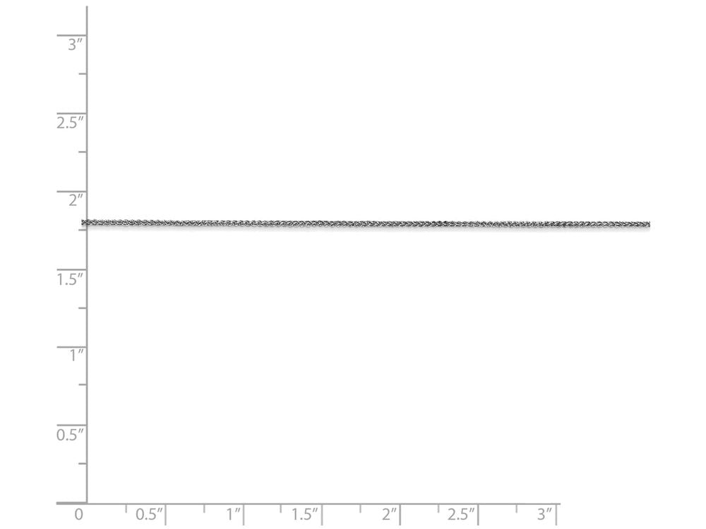 FJC Finejewelers 16 Inch 14k White Gold 0.80mm Spiga Chain Necklace