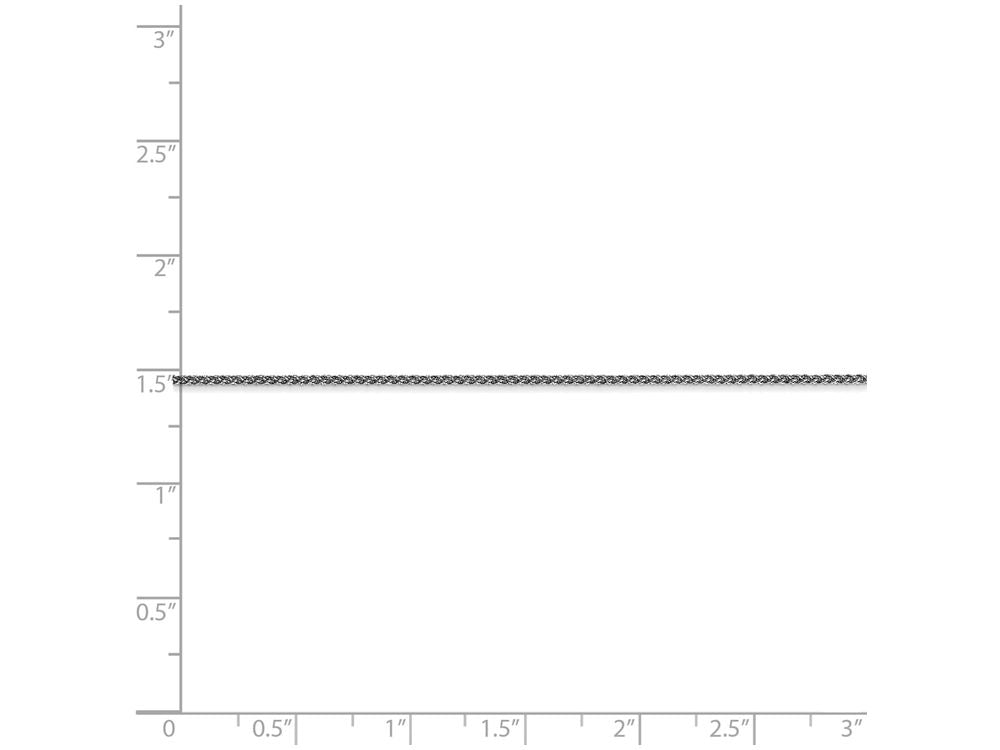 FJC Finejewelers 20 Inch 14k White Gold 1mm Spiga Chain Necklace