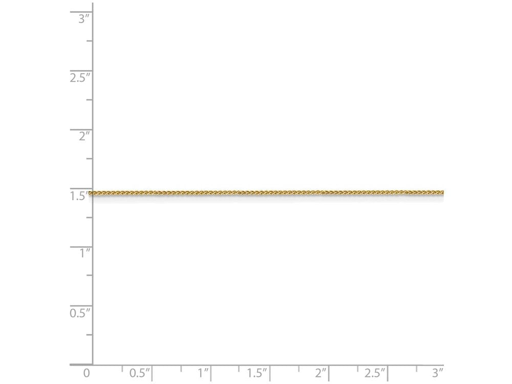 FJC Finejewelers 10 Inch 14k Yellow Gold 0.80mm Spiga Pendant Necklace Chain Ankle Bracelet