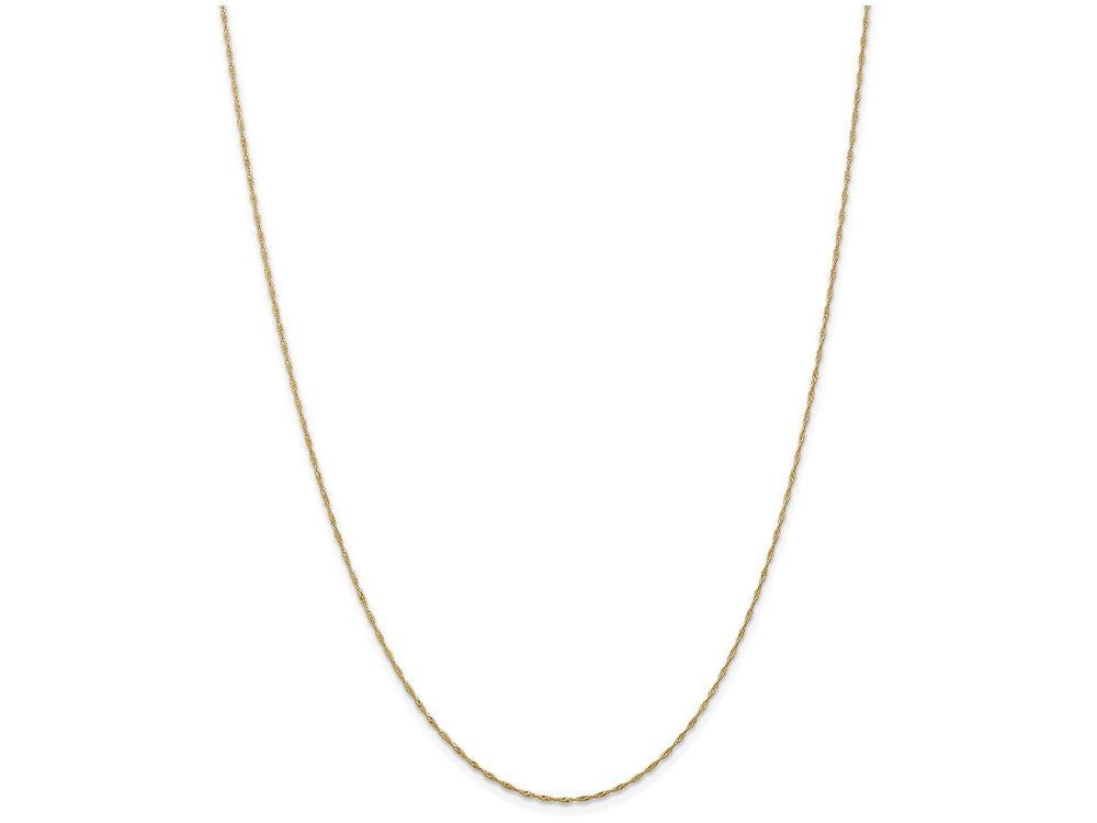 FJC Finejewelers 16 Inch 14k Yellow Gold 1mm Singapore Chain Necklace