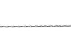 FJC Finejewelers 18 Inch 14k White Gold 2.0mm Singapore Chain Necklace