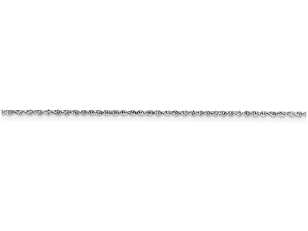 FJC Finejewelers 16 Inch 14k White Gold 1.1mm Baby Rope Chain Necklace