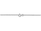 FJC Finejewelers 20 Inch 14k White Gold 1.1mm Baby Rope Chain Necklace