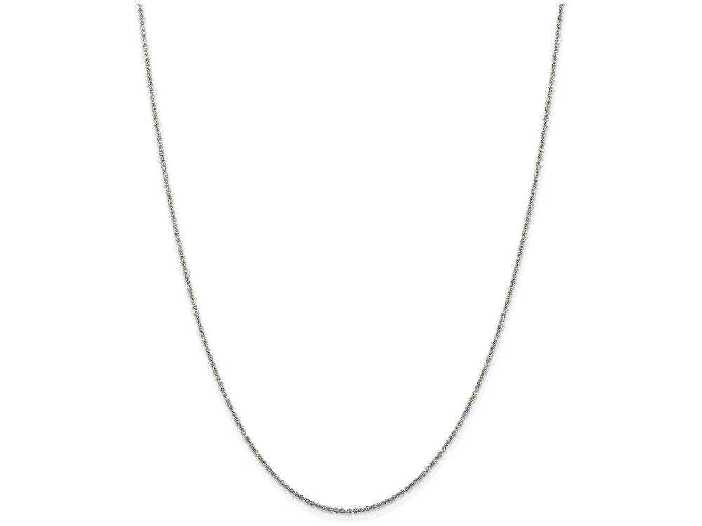 FJC Finejewelers 20 Inch 14k White Gold 1.1mm Baby Rope Chain Necklace