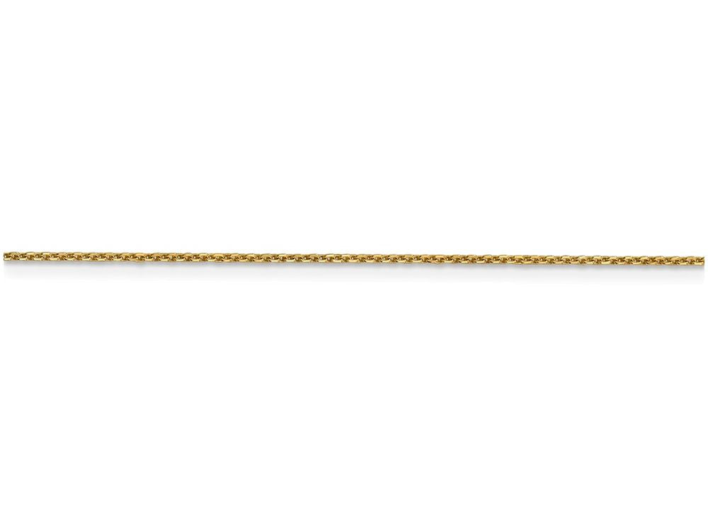 FJC Finejewelers 14 Inch 14k Yellow Gold .95mm bright-cut Cable Chain Necklace