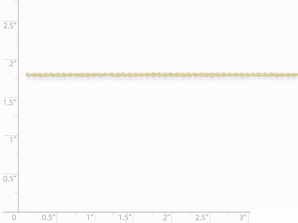FJC Finejewelers 16 Inch 14k Yellow Gold 1.1mm Baby Rope Chain Necklace