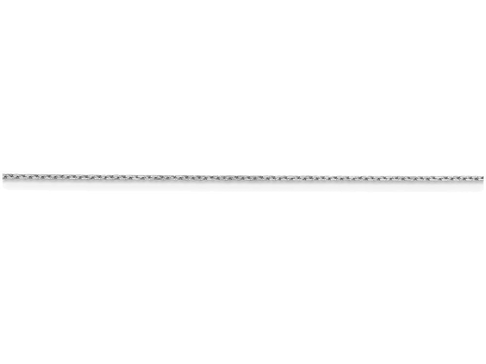 FJC Finejewelers 18 Inch 14k White Gold .8mm bright-cut Cable Chain Necklace