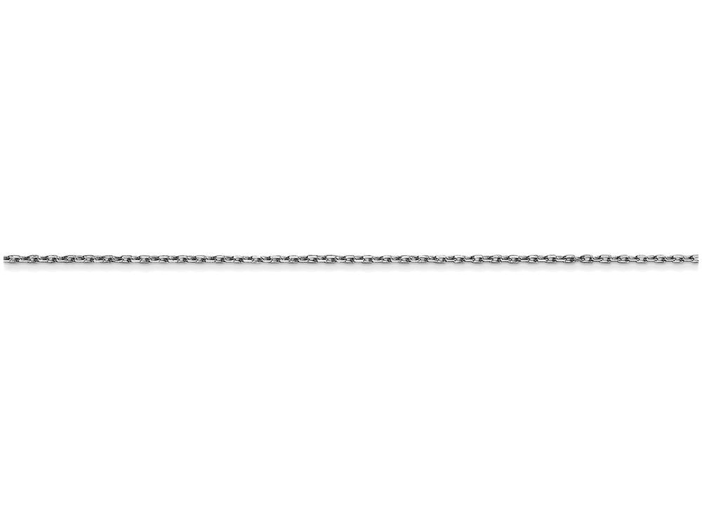 FJC Finejewelers 16 Inch 14k White Gold .8mm bright-cut Cable Chain Necklace