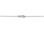 FJC Finejewelers 16 Inch 14k White Gold .8mm bright-cut Cable Chain Necklace