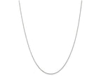 FJC Finejewelers 18 Inch 14k White Gold .8mm bright-cut Cable Chain Necklace