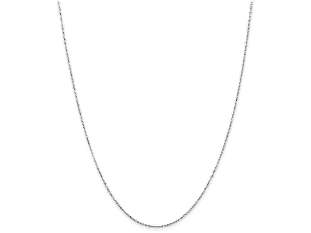 FJC Finejewelers 20 Inch 14k White Gold .8mm bright-cut Cable Chain Necklace