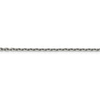 FJC Finejewelers 18 Inch 14k White Gold 2.5mm bright-cut Cable Chain Necklace