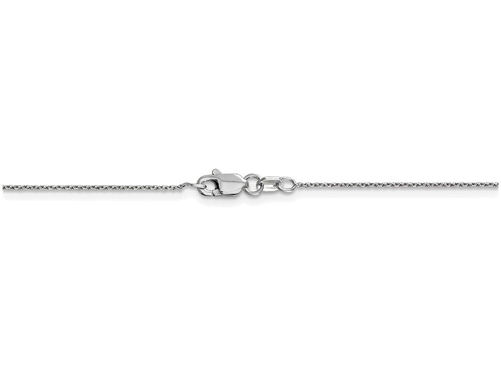 FJC Finejewelers 16 Inch 14k White Gold .80mm bright-cut Cable Chain Necklace