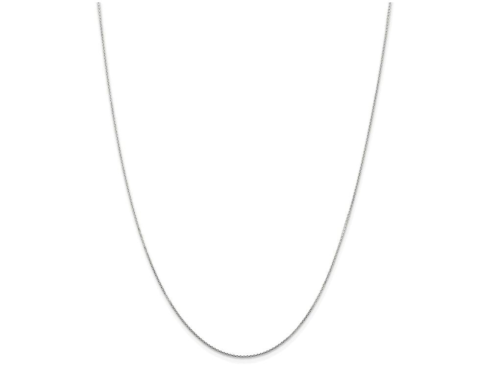 FJC Finejewelers 16 Inch 14k White Gold .80mm bright-cut Cable Chain Necklace