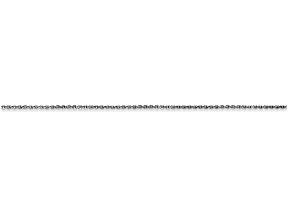 FJC Finejewelers 24 Inch 14k White Gold .80mm bright-cut Cable Chain Necklace