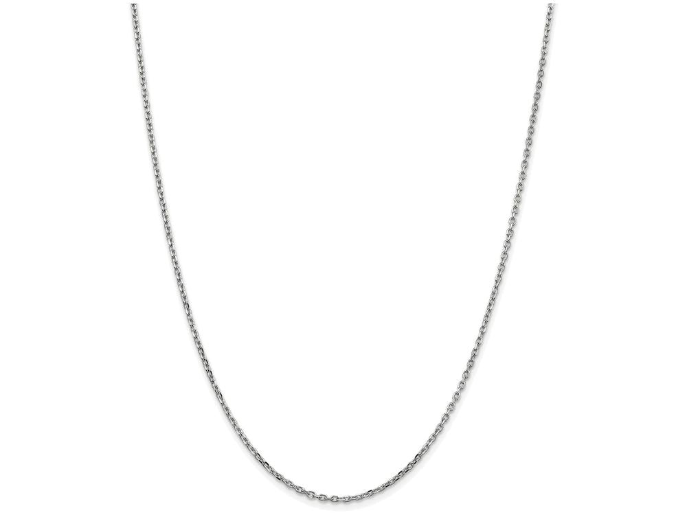 FJC Finejewelers 16 Inch 14k White Gold 1.8mm bright-cut Cable Chain Necklace