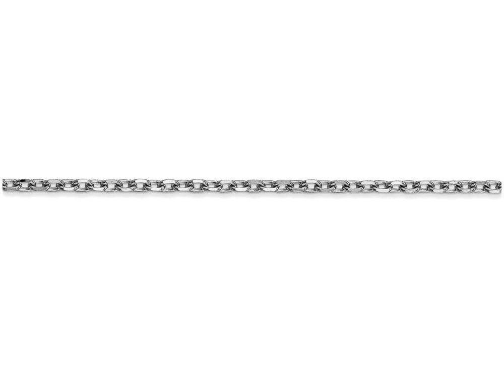FJC Finejewelers 20 Inch 14k White Gold 2.2mm bright-cut Cable Chain Necklace