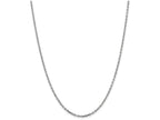 FJC Finejewelers 20 Inch 14k White Gold 2.2mm bright-cut Cable Chain Necklace