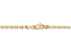 FJC Finejewelers 24 Inch 14k Yellow Gold 3mm bright-cut Cable Chain Necklace