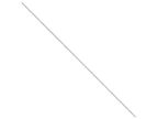 FJC Finejewelers 24 Inch 14k White Gold .7mm Cable Chain Necklace