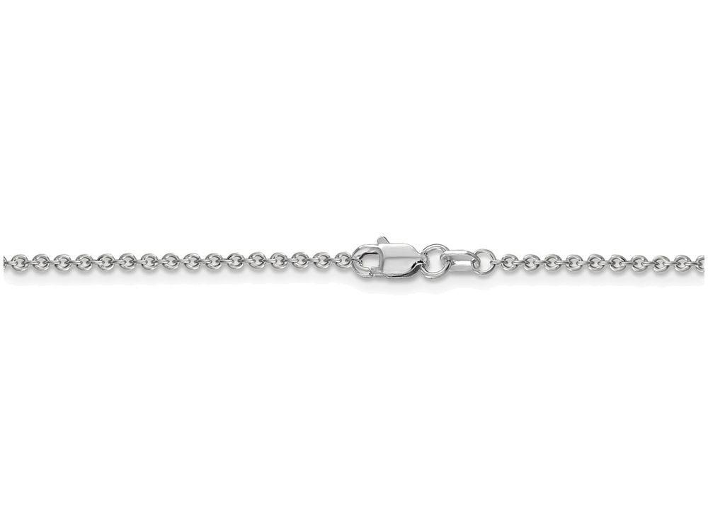 FJC Finejewelers 24 Inch 14k White Gold 1.67mm Cable Chain Necklace