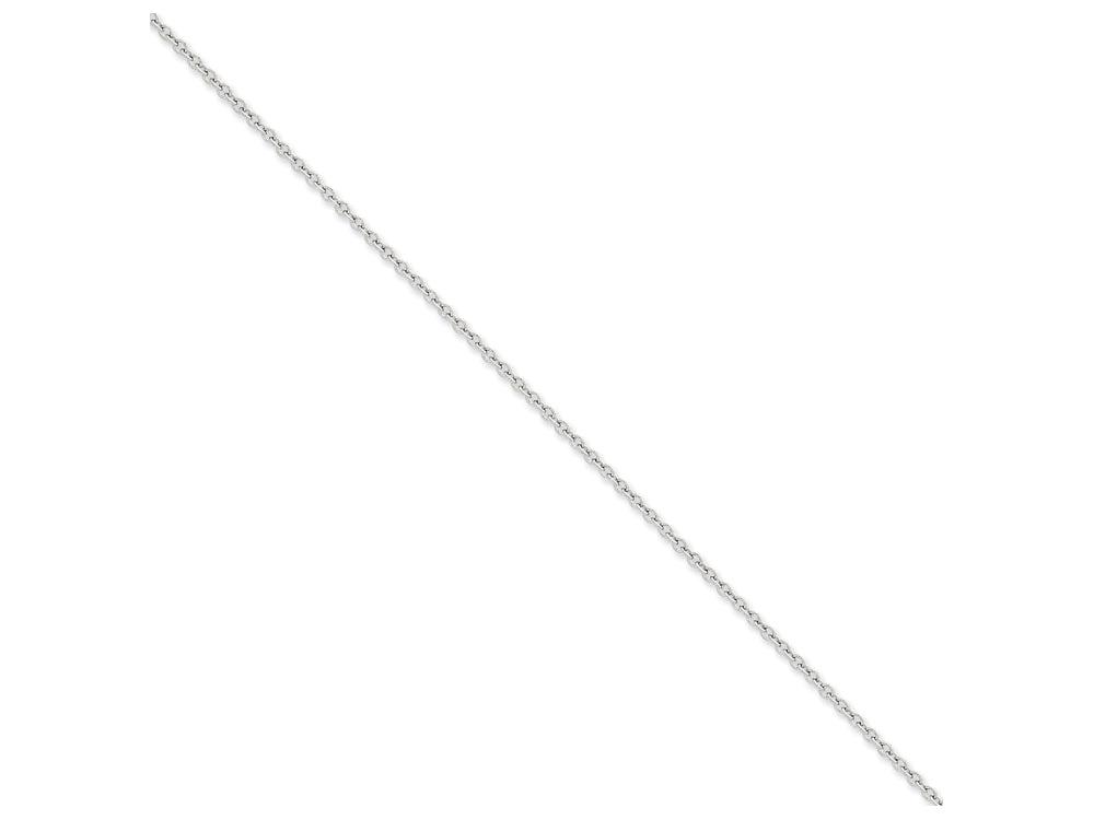 FJC Finejewelers 24 Inch 14k White Gold 2.4mm Cable Chain Necklace