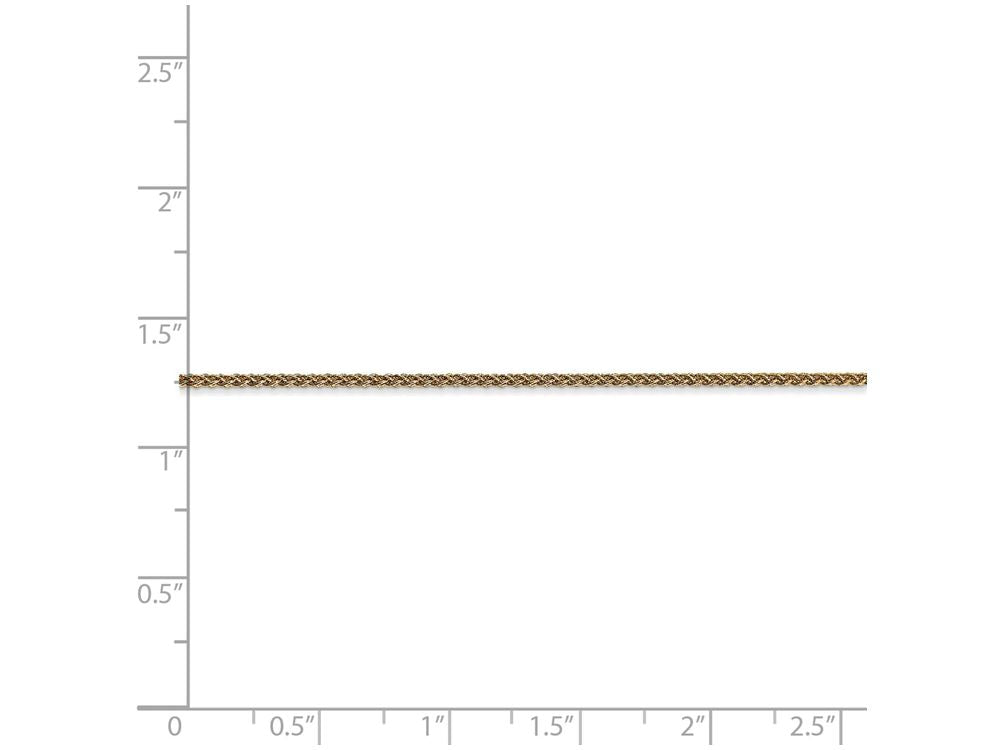 FJC Finejewelers 20 Inch 14k Yellow Gold 1.25mm Spiga Chain Necklace