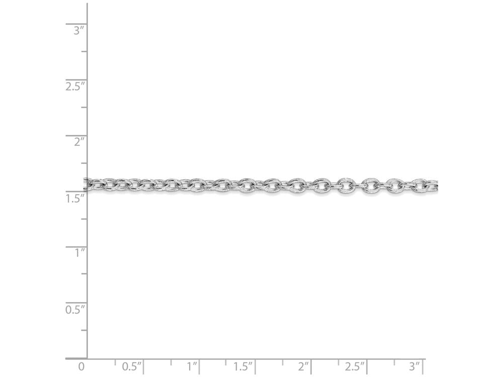 FJC Finejewelers 20 Inch 14k White Gold 3.2mm Cable Chain Necklace
