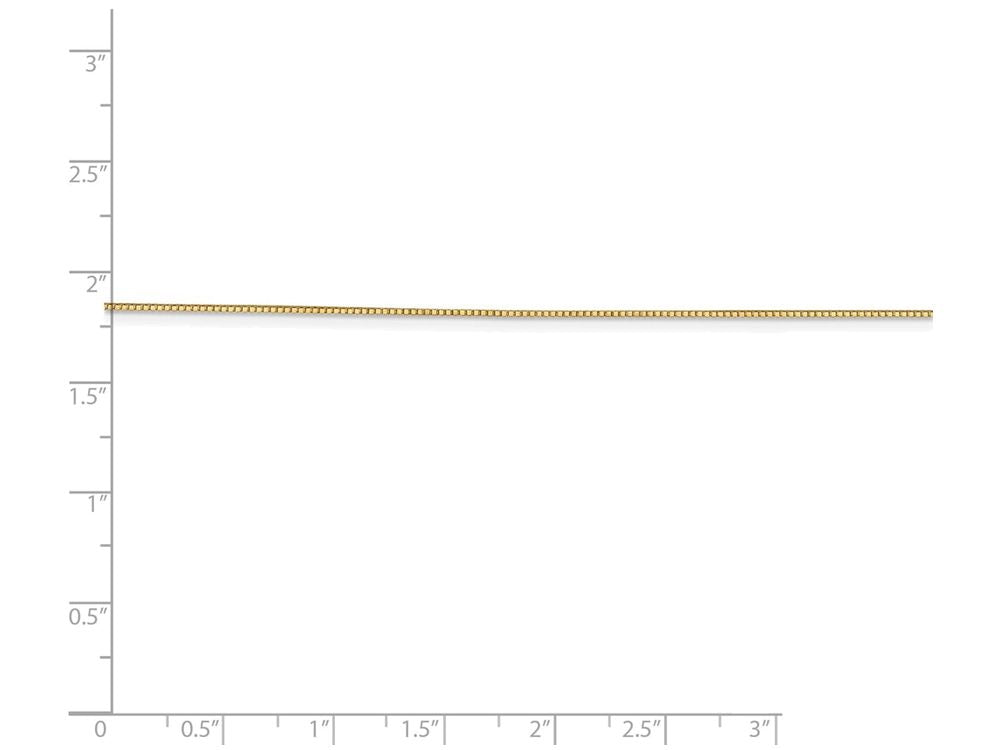 FJC Finejewelers 14 Inch 14k Yellow Gold .7mm Box Chain Necklace