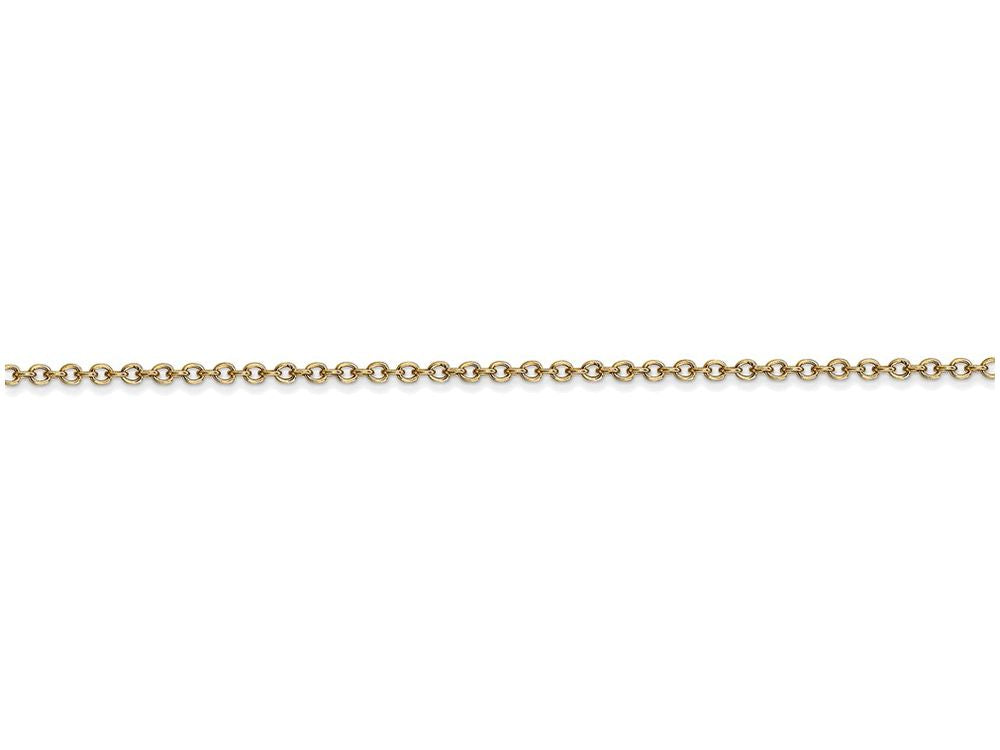 FJC Finejewelers 16 Inch 14k Yellow Gold 1.3mm Cable Chain Necklace