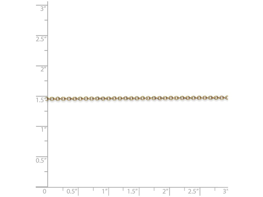 FJC Finejewelers 18 Inch 14k Yellow Gold 1.3mm Cable Chain Necklace