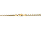 FJC Finejewelers 18 Inch 14k Yellow Gold 2.4mm Cable Chain Necklace