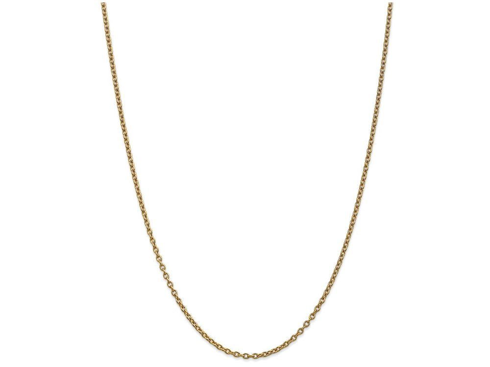 FJC Finejewelers 18 Inch 14k Yellow Gold 2.4mm Cable Chain Necklace