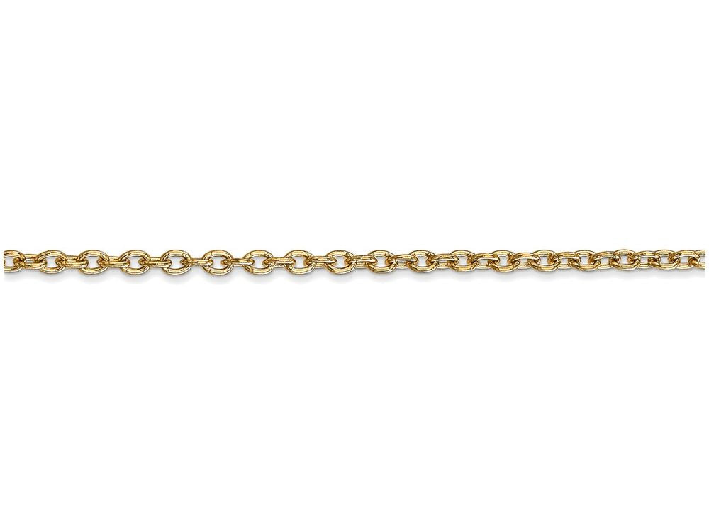 FJC Finejewelers 24 Inch 14k Yellow Gold 2.4mm Cable Chain Necklace