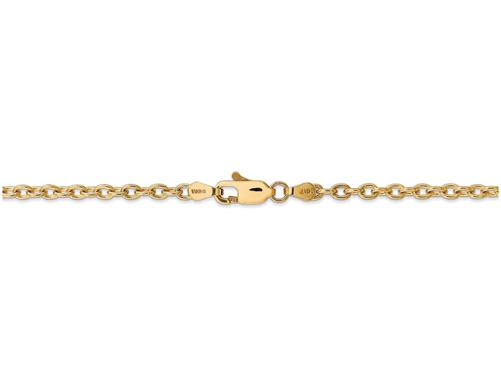 FJC Finejewelers 16 Inch 14k Yellow Gold 3.2mm Cable Chain Necklace