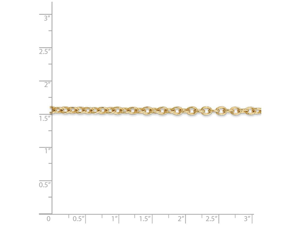 FJC Finejewelers 20 Inch 14k Yellow Gold 3.2mm Cable Chain Necklace